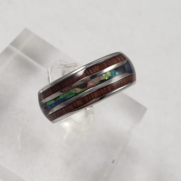 HOST PICK!!! ✨ Wood and Abalone Inlay Band - Picture 9 of 9